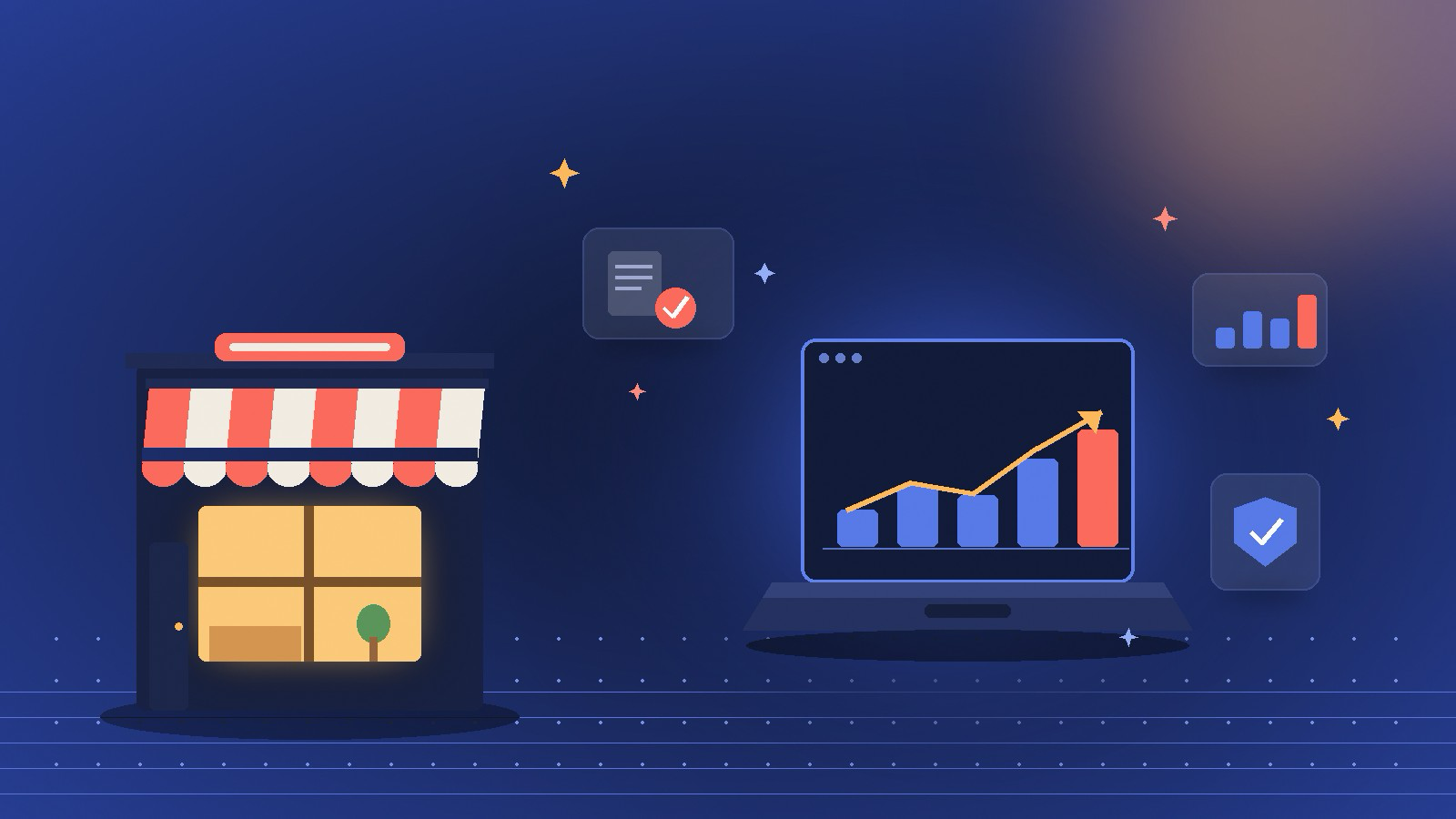 Autónomo español gestionando la digitalización de su negocio con el Kit Digital 2026
